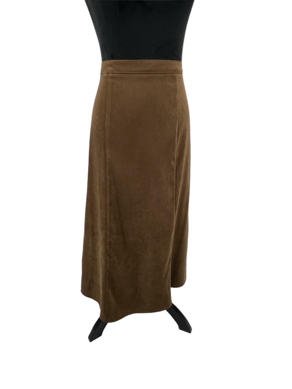 Elementz Brown Velvet Maxi A-Line Skirt sz L
